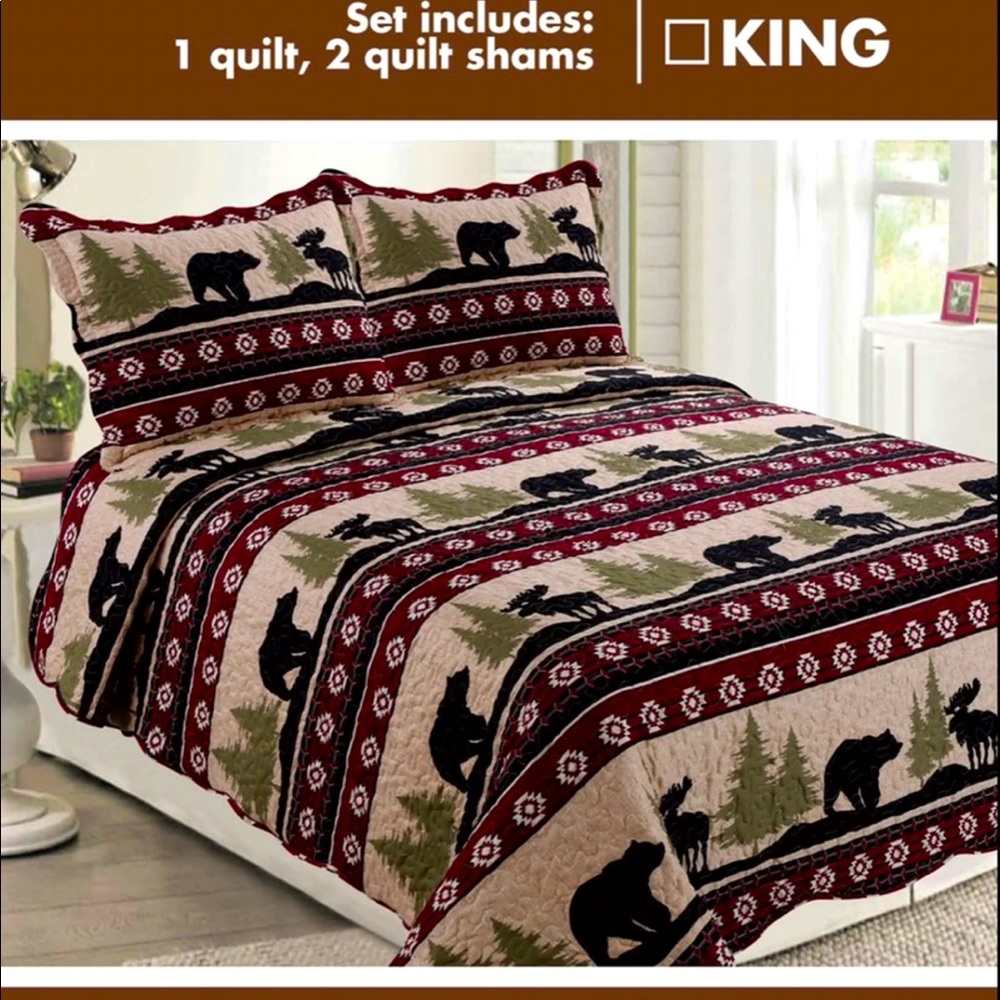 3pc quilt king